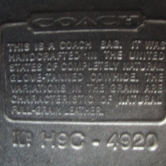 Vintage Coach Style Bag in Black Leather - Needs Repair - Picture 6 of 6